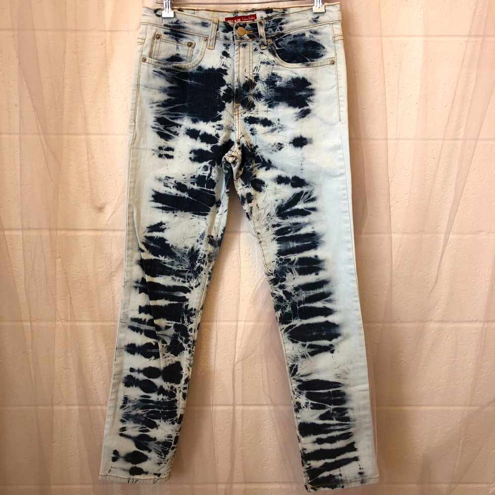 🐾 HOST PICK 🐾 Neo Blue Tie Dye High-waisted Boot Cut Jeans